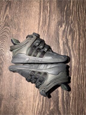 adidas EQT Support ADV Toddler Size 7K Triple Black Sneakers